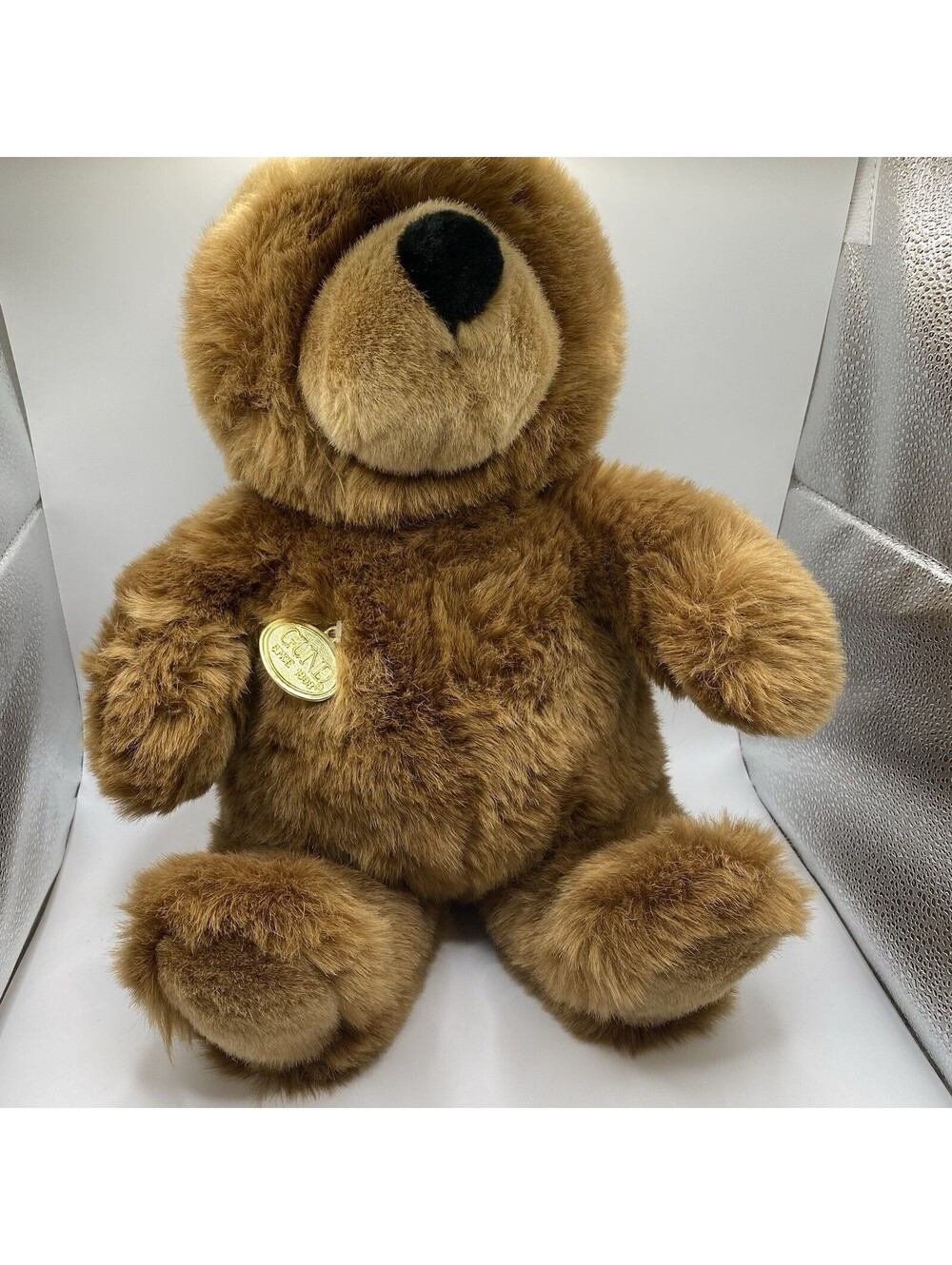 Vintage GUND  Spanky #2074 Plush Brown Bear 1988 Collector's Classic Fluffy